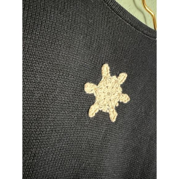 Vintage 90s Bobbie Brooks Holiday Knit Sweater Vest LG Cottagecore - Picture 6 of 6